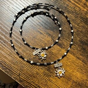 Halloween Spider choker and bracelet matching set